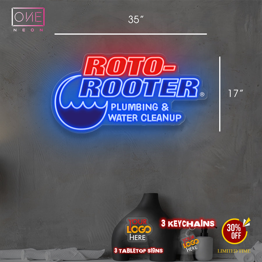 Enviro-Flow Services | LED Neon Sign (2 signs)