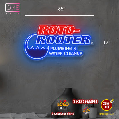 Enviro-Flow Services | LED Neon Sign (2 signs)