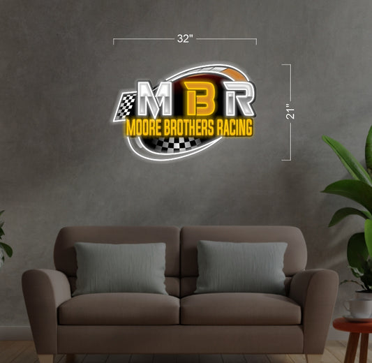 MBR MOORE BROTHERS RACING | LED Neon Sign (OUTDOORS)