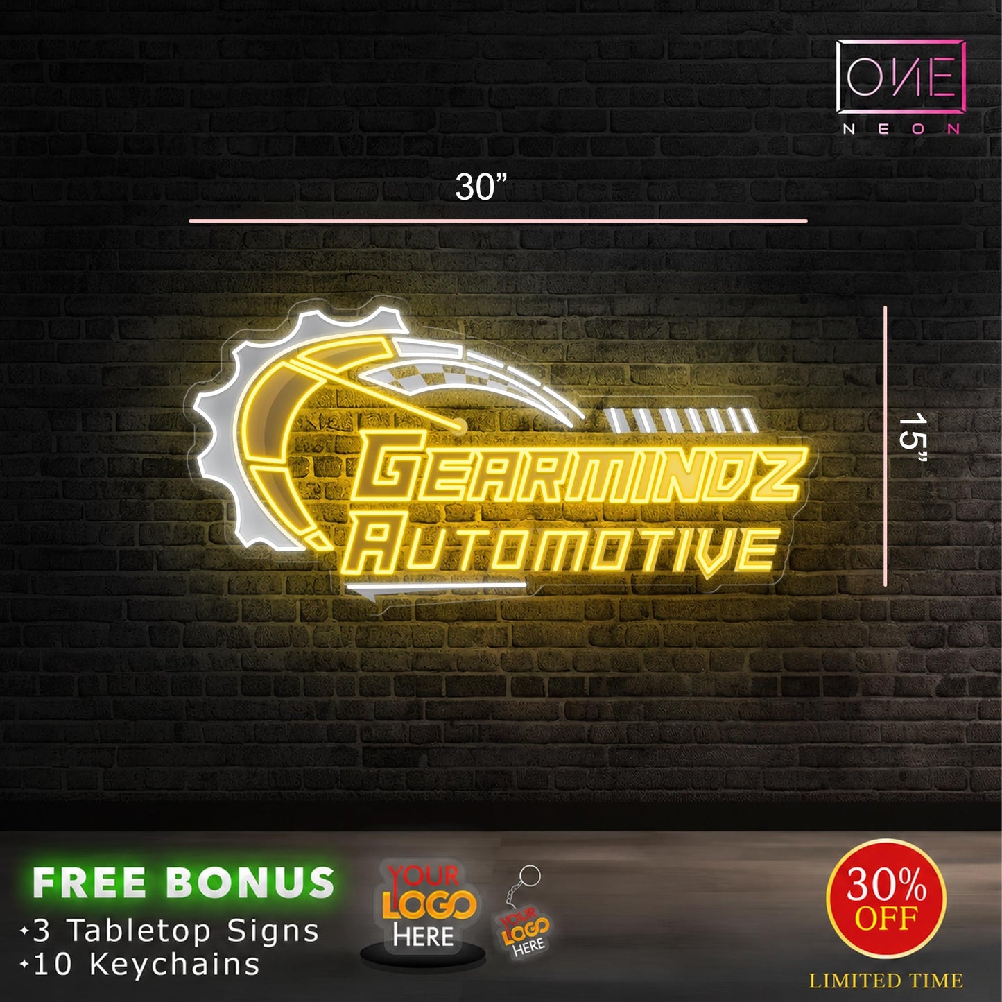 Gearrminds automotive | Led Neon Sign