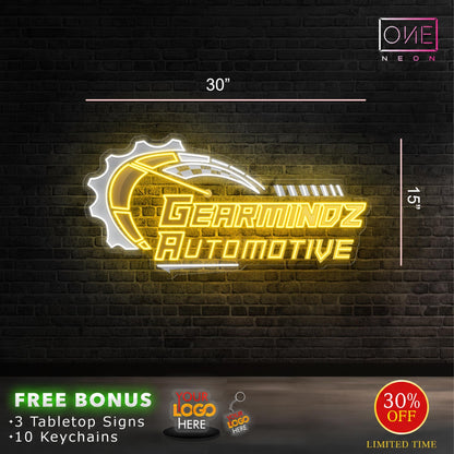Gearrminds automotive | Led Neon Sign