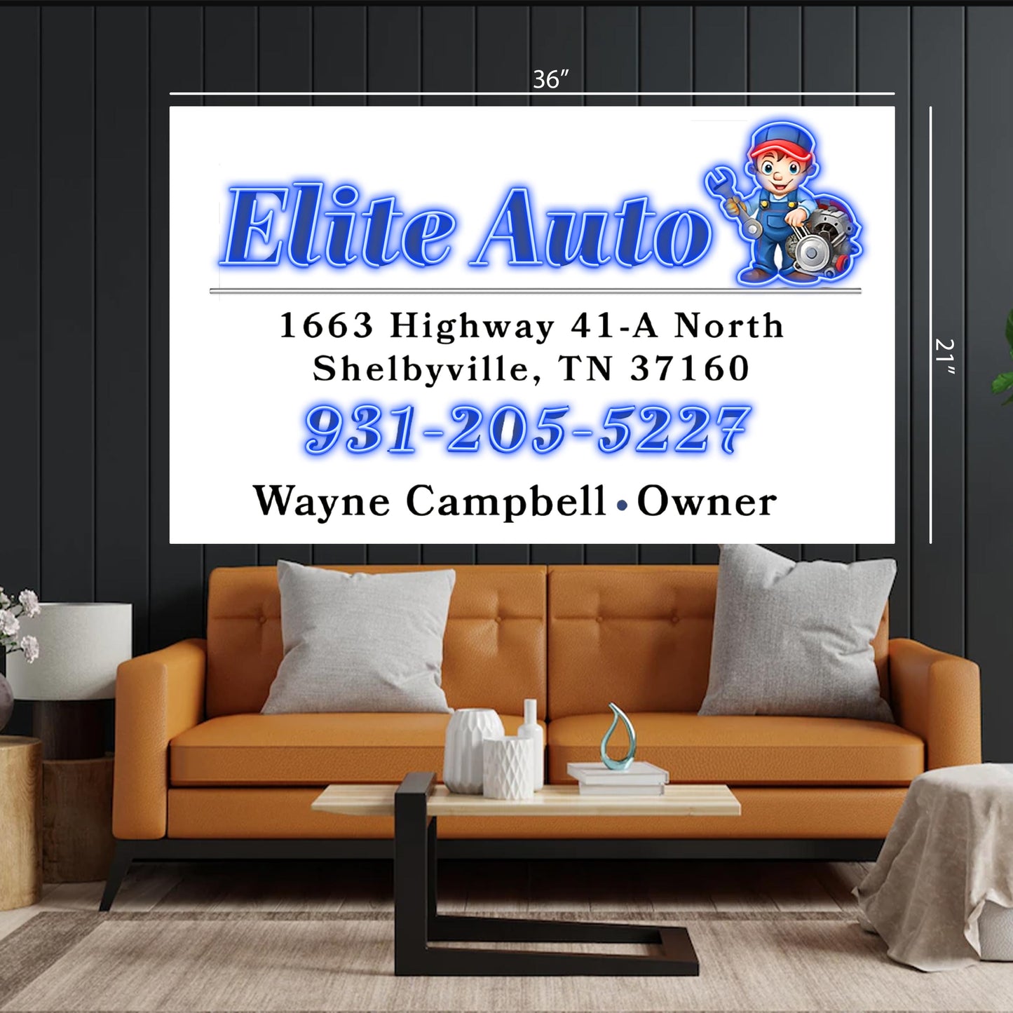 Elite Auto | Led Neon Sign