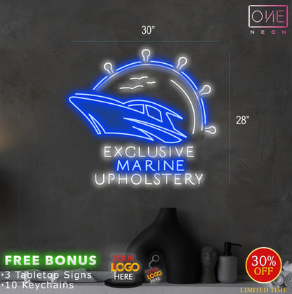 Exclusive Marine Upholstery | Led Neon Sign