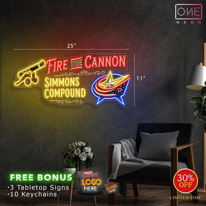 Fire The Cannon | Led Neon Sign