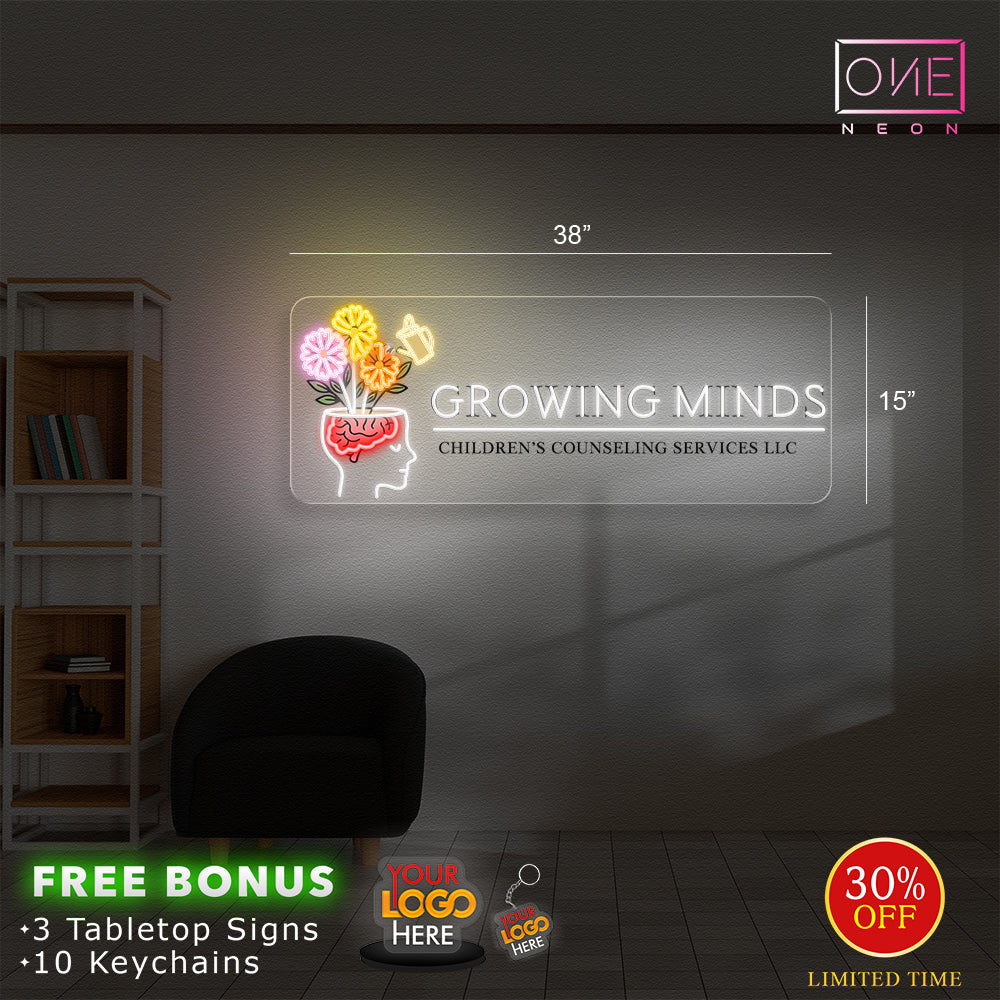 GROWING MINDS | Led Neon Sign (INDOOR)