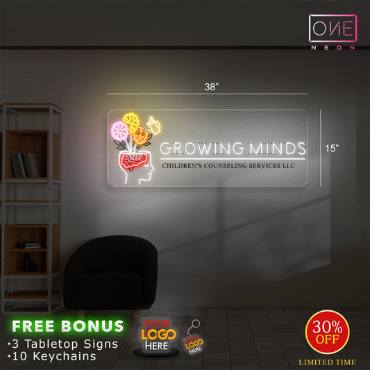 GROWING MINDS | Led Neon Sign (INDOOR)