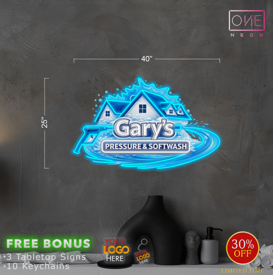 Gary's pressure & softwash| LED Neon Sign