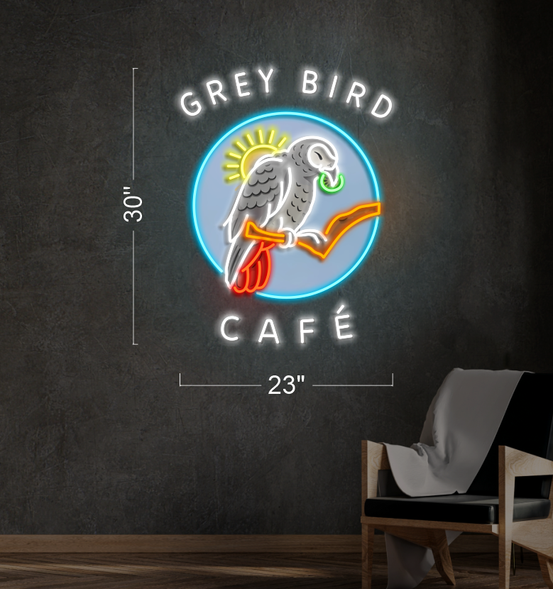 GREY BIRD CAFE | LED Neon Sign