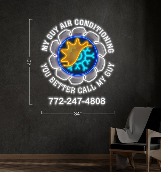 MY GUY AIR CONDITIONING | Led Neon Sign (outdoor use)