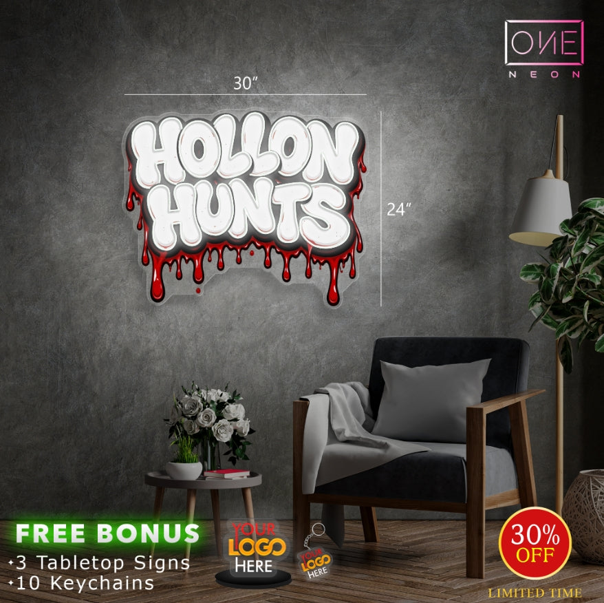 Hollon Hunts | Led Neon Sign