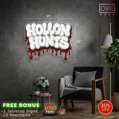 Hollon Hunts | Led Neon Sign