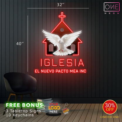 IGLESIA| Led Neon Sign (INDOOR)