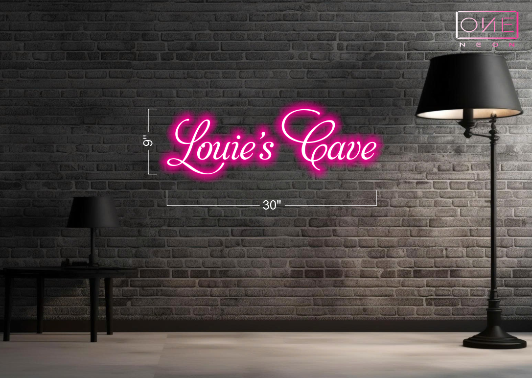 Louie’s Cave | LED Neon Sign