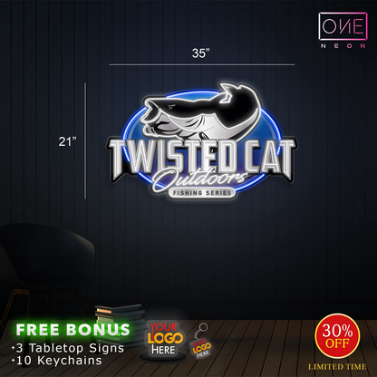TWISTED CAT OUTDOORS | Led Neon Sign