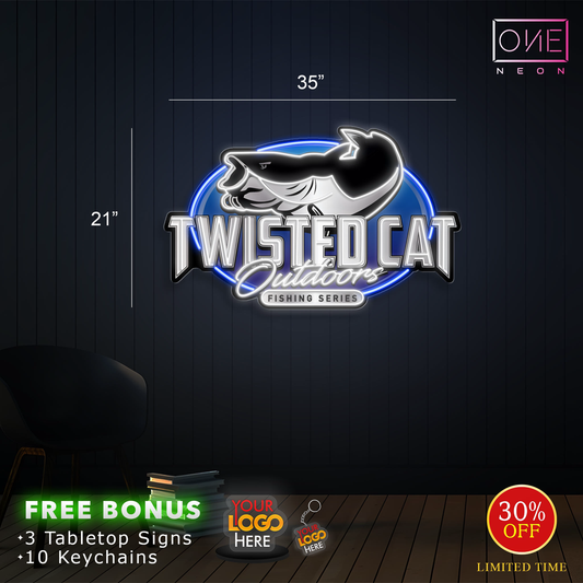 TWISTED CAT OUTDOORS | Led Neon Sign
