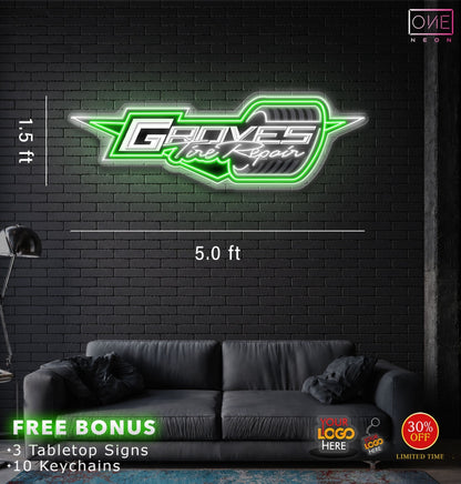 GROVES Tire Repair| LED Neon Sign