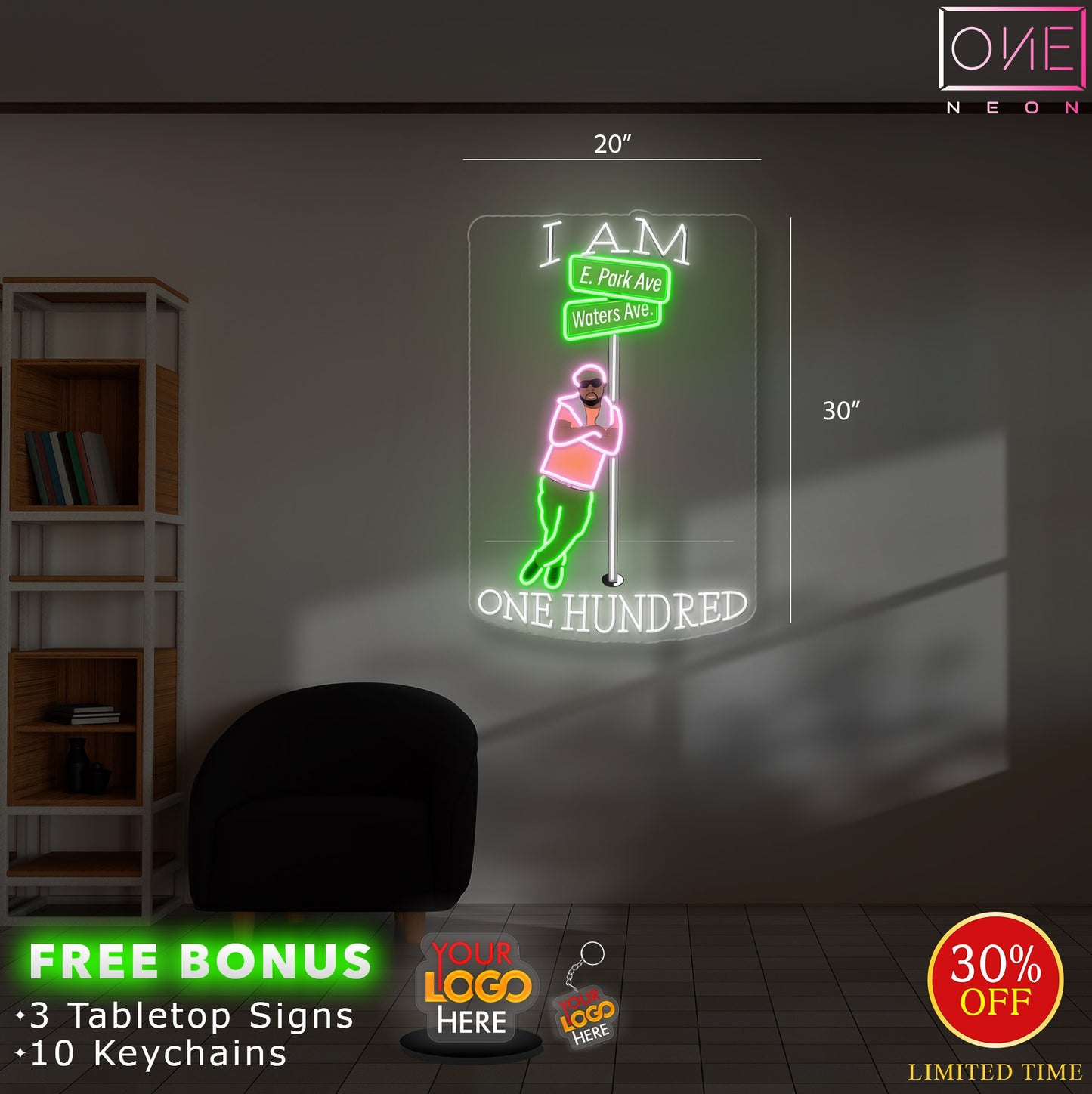 I Am One Hundred | Led Neon Sign
