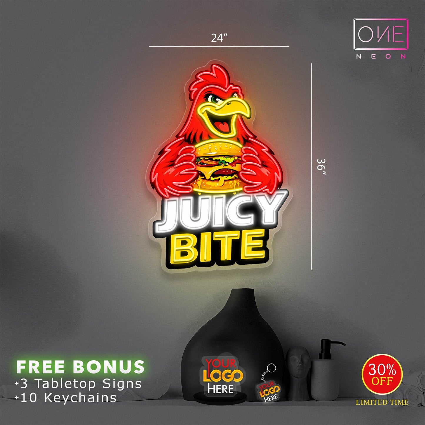 JUICY BITE| LED Neon Sign