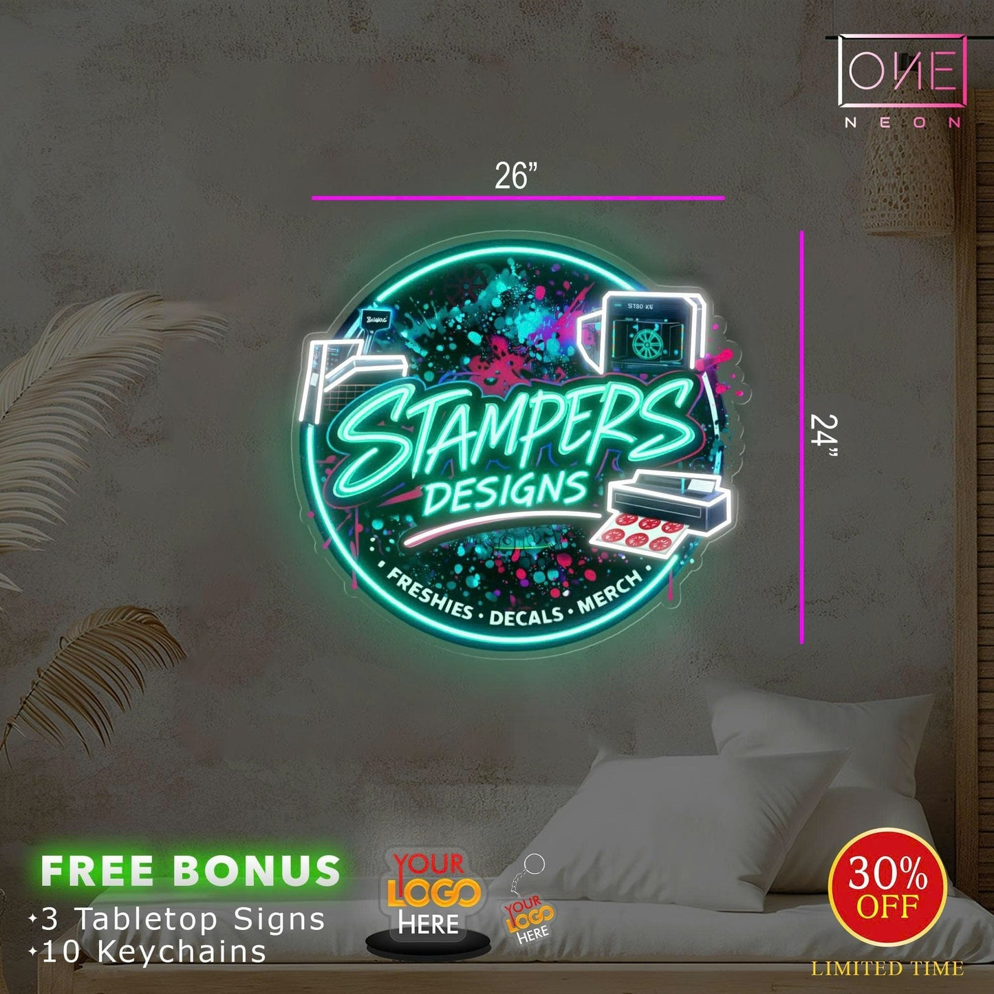 Janette Peeples Stamper| LED Neon Sign