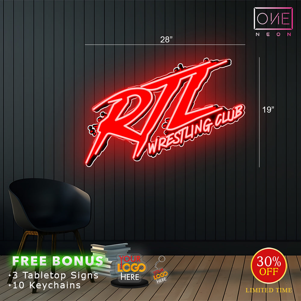 RTL wrestling club | Led Neon Sign