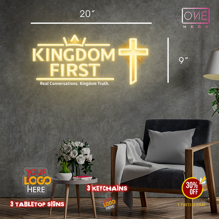 KINGDOM FIRST | LED Neon Sign