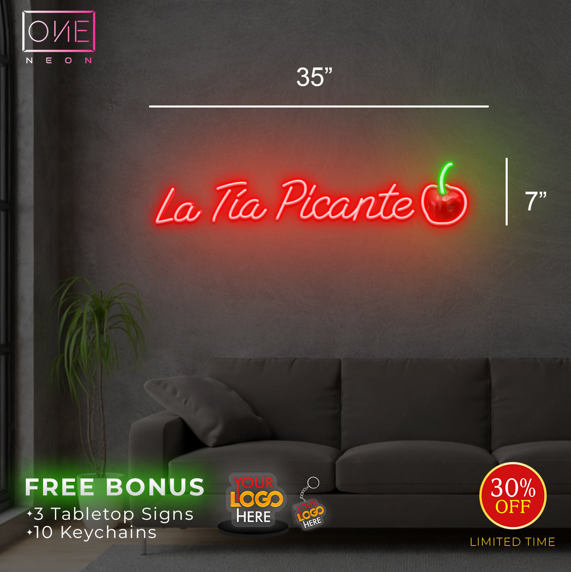 La Tia Picante | Led Neon Sign