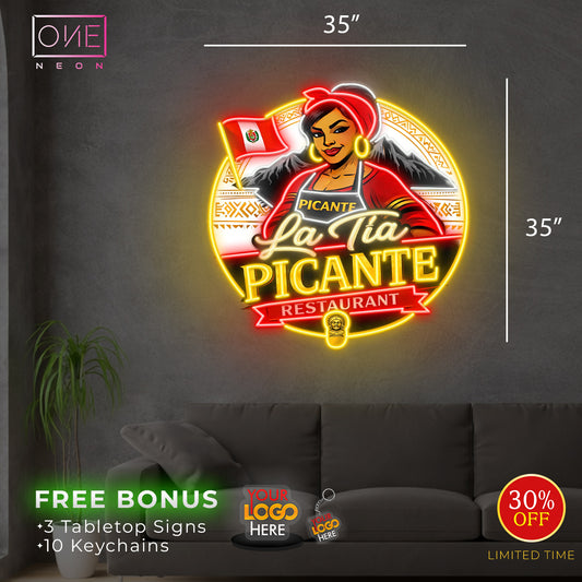 La Tia Picante | Led Neon Sign