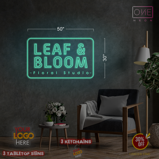 LEAF AND BLOOM | LED Neon Sign