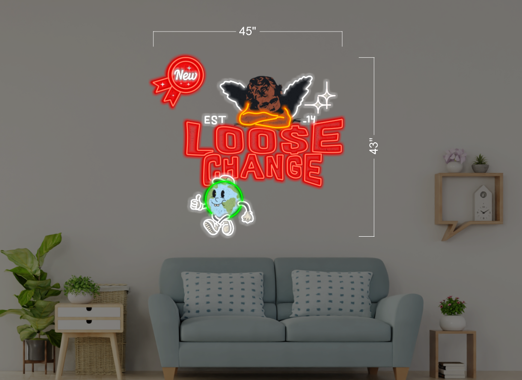 LOOSE CHANGE | LED Neon Sign
