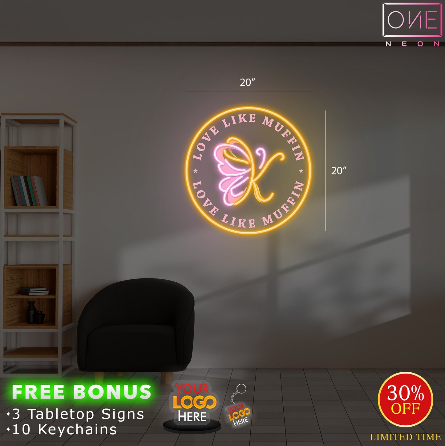 Love like Muffin | Led Neon Sign