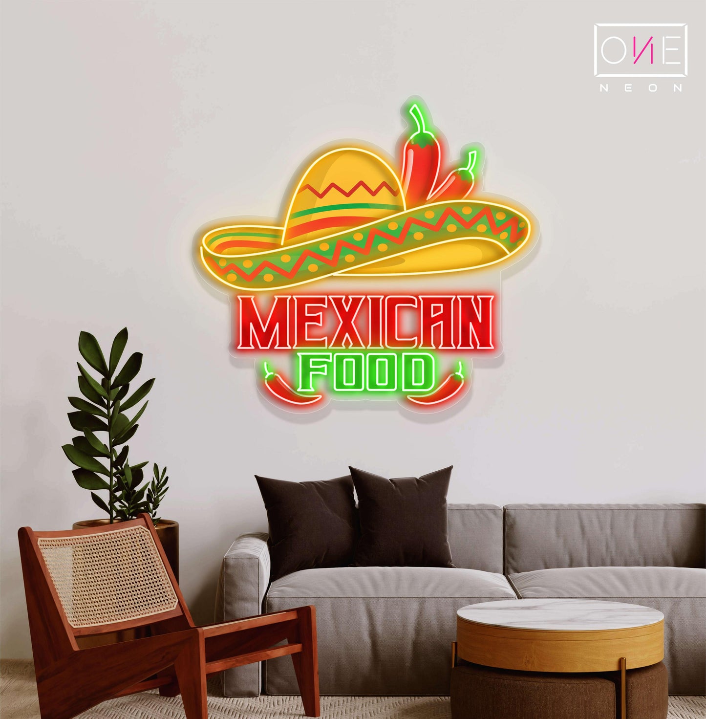 Mexican Food Artwork Led Neon Sign