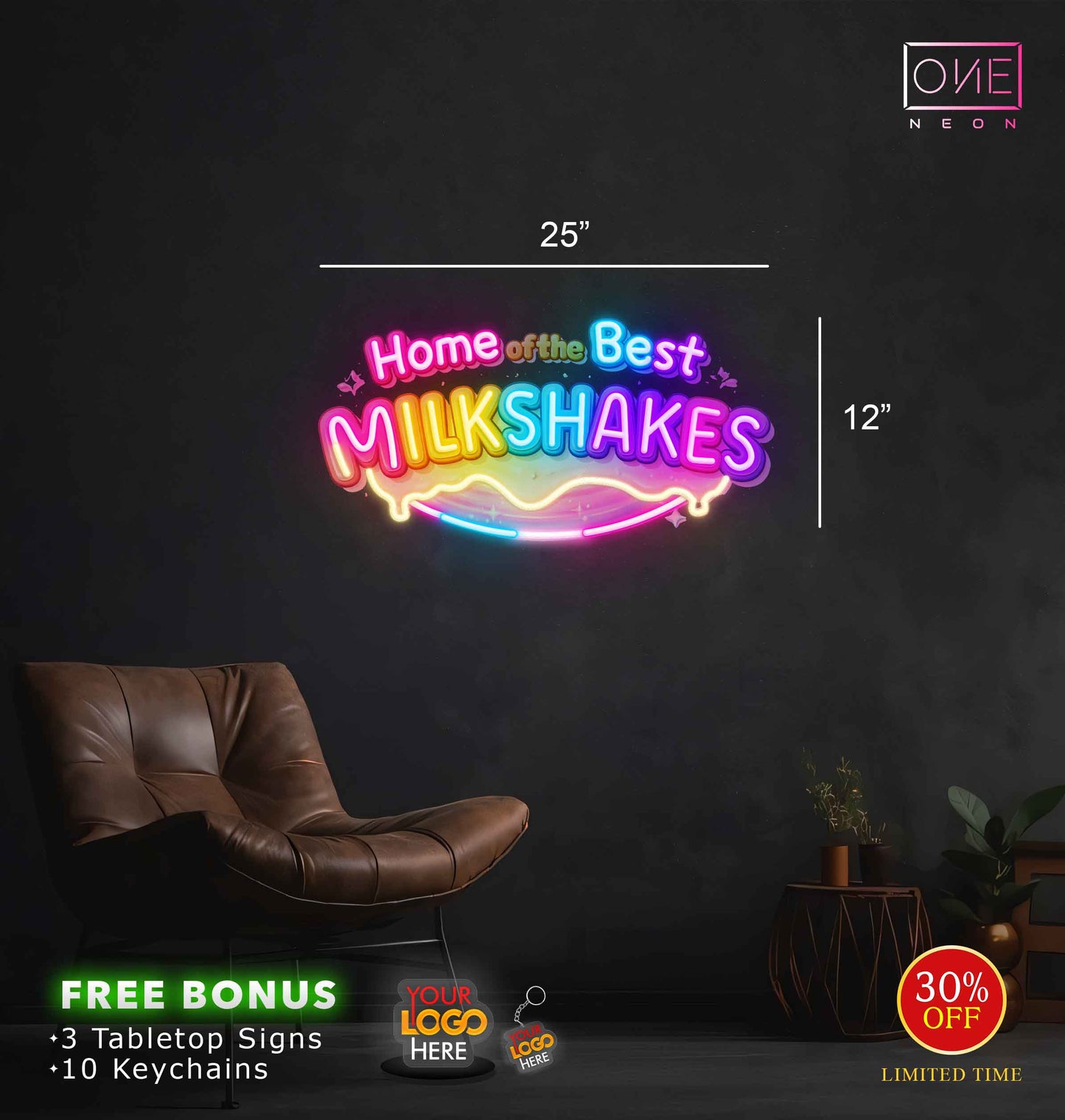 MILKSHAKES| LED Neon Sign