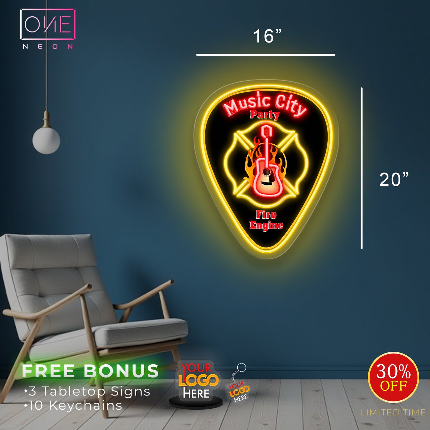 MUSIC CITY PARTY| LED Neon Sign