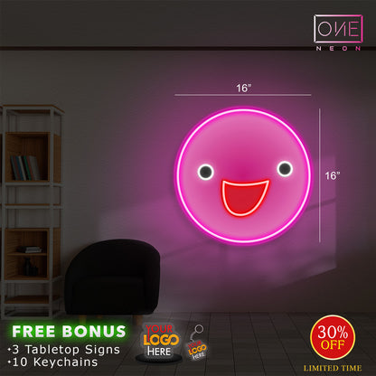 Happy Face Neon | Led Neon Sign