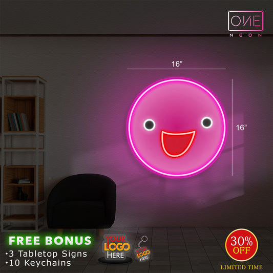 Happy Face Neon | Led Neon Sign