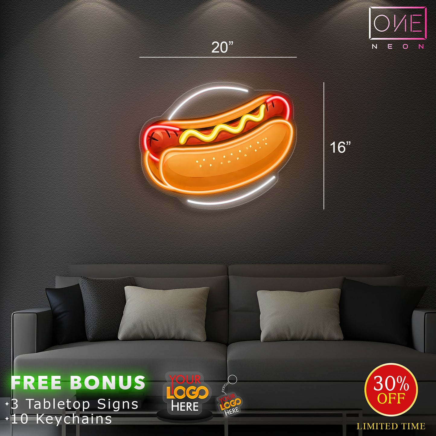 Marco Derrico Custom Sign | LED Neon Sign