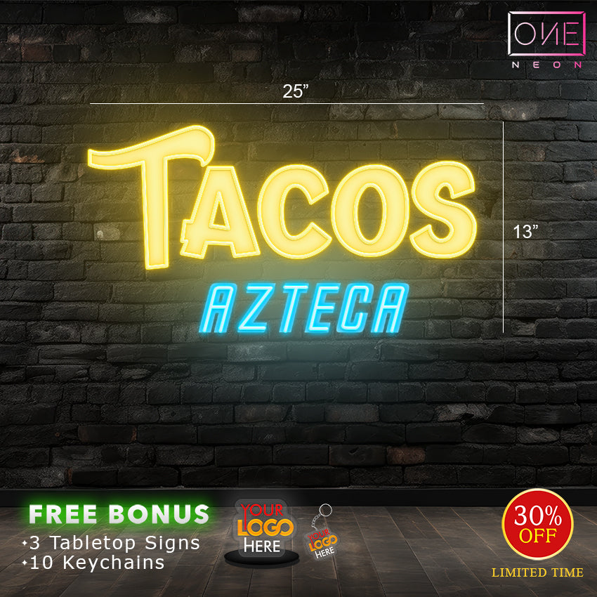 Tacos Azteca | Led Neon Sign