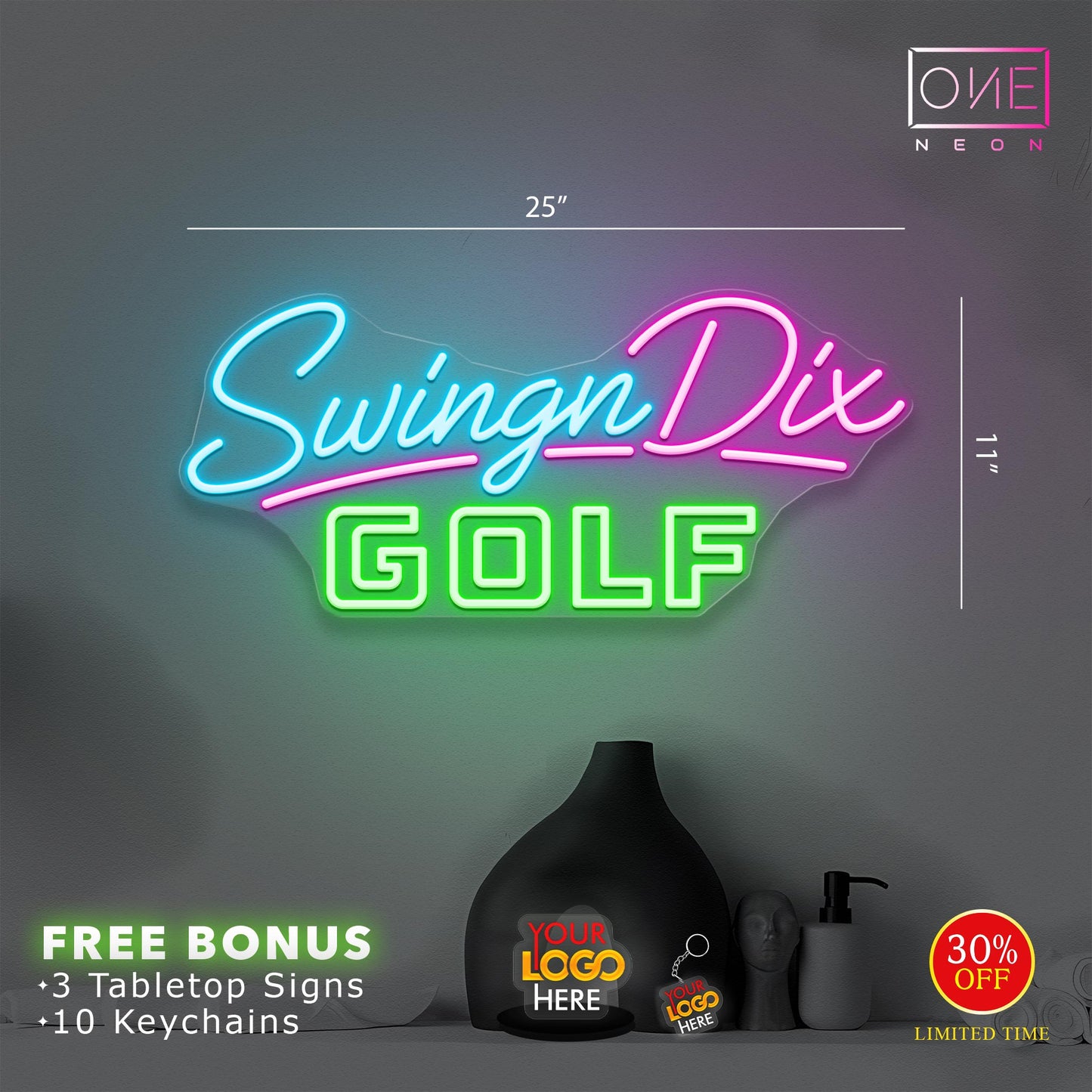 SWINGN DIX GOLF | Led Neon Sign