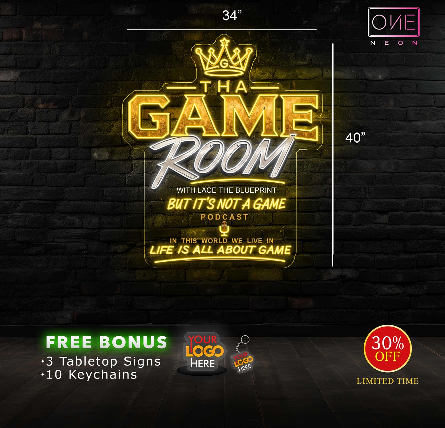 THA GAME ROOM | LED Neon Sign