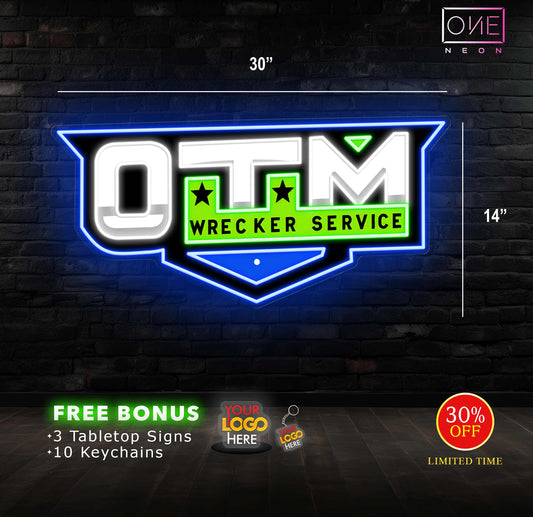 OTM wrecker service | Led Neon Sign