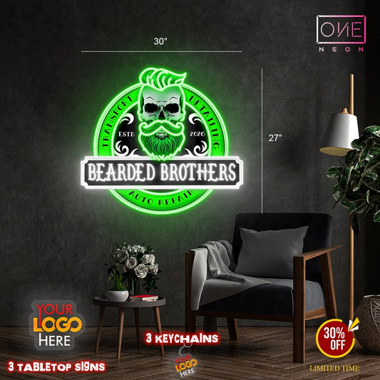 BEARDED BROTHERS | LED Neon Sign