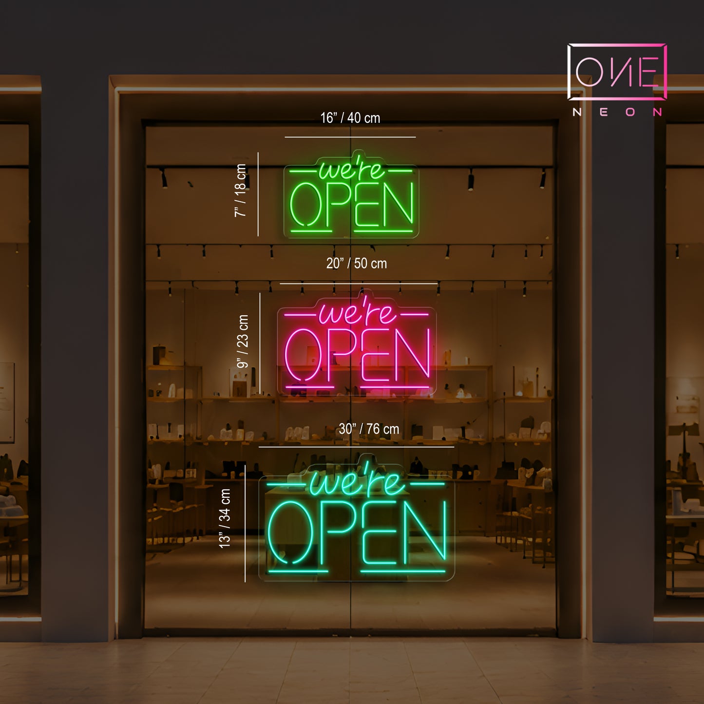 We're Open Led Neon Sign