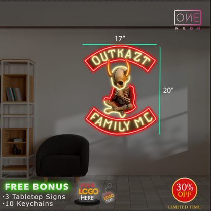 OUTKAZT FAMILY MC| LED Neon Sign