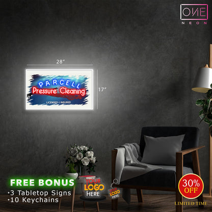 PARCELL Pressure Cleaning | LED Neon Sign