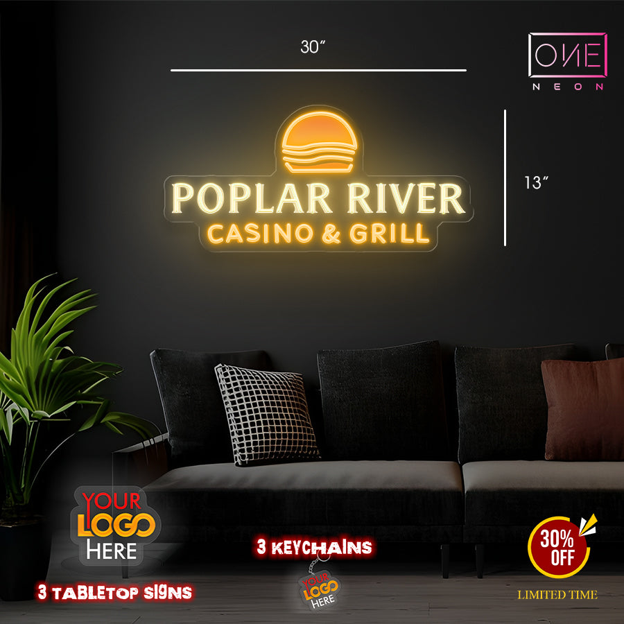 POPLAR RIVER | LED Neon Sign (8 SIGNS)