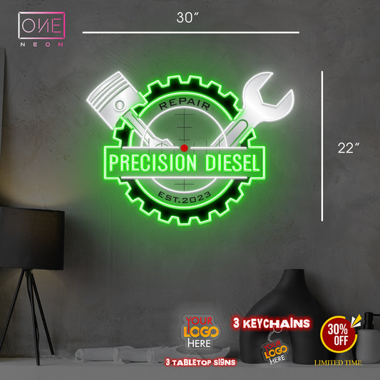 Precision Diesel | Led Neon Sign