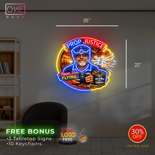 Prop Justice - Waterproof Add-on Cost | Led Neon Sign