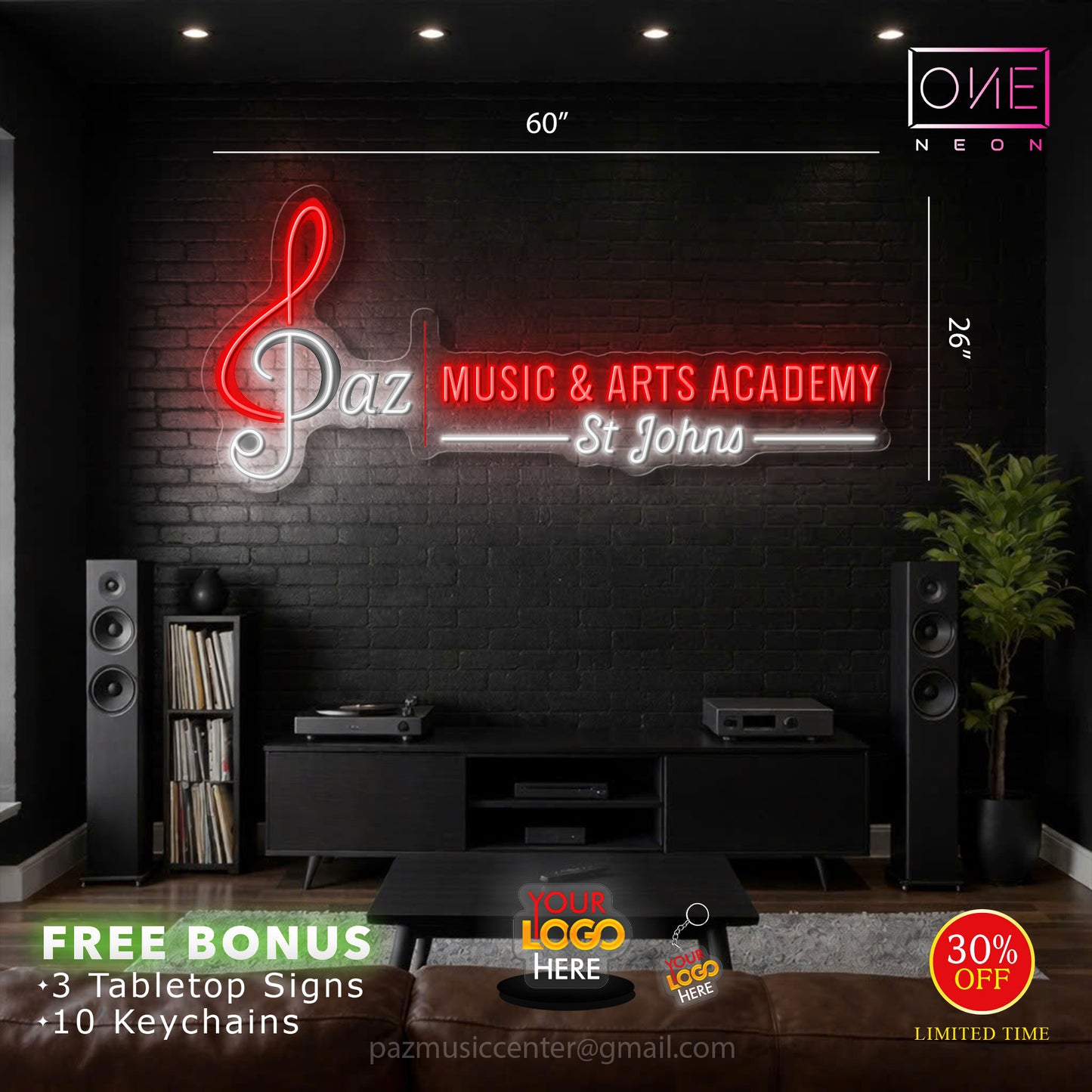 Par Music & Arts Academy | Led Neon Sign
