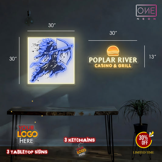 POPLAR RIVER | LED Neon Sign (8 SIGNS)