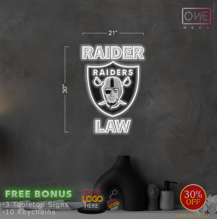 RAIDER LAW| LED Neon Sign